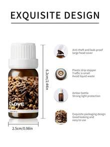 EMBRACEX. Minyak Esensial Cengkeh 10ml, Murni, Cocok untuk Perawatan Kulit dan Rambut - Semprotan Pembersih DIY Minyak Cengkeh, Aromaterapi dan Diffuser, Pewangi Pembuatan Lilin DIY, Hadiah, Minyak Esensial Tanaman - Cengkeh - View 4