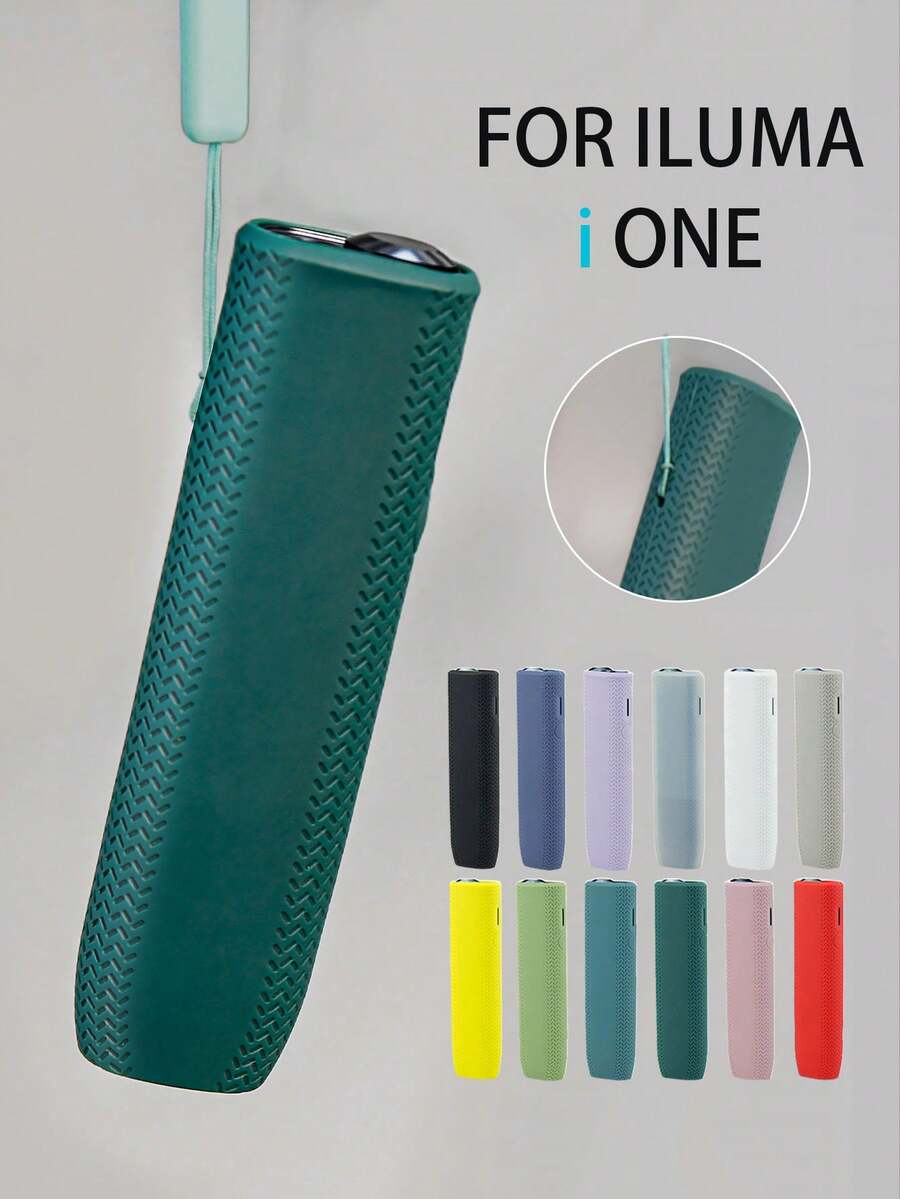 1PC Cigarette Case Multi-Color Portable Soft Shell Solid Color Silicone Protective Case FOR IQOS ILUMA I ONE, Silicone Material Soft And Lightweight, Comfortable Grip, Suitable For Daily Use - Silicone Version - View 1