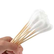 Cofoe 50-Count Cotton Swabs (10cm), Single-Ended Long Cotton Buds For First Aid, Daily Cleaning & Personal Care - 10cm - View 9
