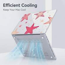 1-Piece Clear Crystal Shockproof Protective Case For MacBook/Matebook,Full Transparent Hard PC Cover With Cooling Vents,Snug Fit Laptop Shell,Compatible With 13 Neo/13.3 Air/13.3 Pro/13.6Air/14.2 Pro/15Air/16.2Pro/D16/14 Ultra - View 5