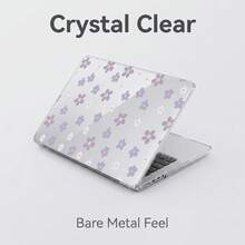 1pc Transparent Crystal Shockproof Protective Case, Compatible With MacBook/Matebook, Fully Transparent Hard PC Material, With Ventilation Holes, Snug Fit For Laptop Shell, Suitable For 13 Neo/13.3 Air/13.3 Pro/13.6Air/14.2 Pro/15Air/16.2Pro/D16/14 Ultra - View 1
