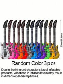 1/4pcs Inflatable Rock Party Props, Inflatable Instrument Set (Guitar, Saxophone, Keyboard, Microphone), Large 80s And 90s Inflatable Props, Suitable For 80s 90s Party Decoration, Hip Hop Theme, Birthday Party Supplies, Rock Party - Multicolor - View 22