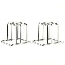 Minimalist Aluminum Alloy Countertop Storage Rack, Vertical Space-Saving And Ventilated, Cutting Board Organizer, Suitable For Kitchen Countertop Storage, Daily Cooking, Spring Summer Autumn Winter Home Use - Multicolor - View 12