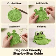 مجموعة كروشيه للمبتدئين أميغورومي/DIY كوب عناق ناعم، حزمة مواد كروشيه، حزمة مواد DIY صديقة للمبتدئين من الصفر، مجموعة كروشيه يدوية، قاعدة أكواب بشكل حيوان كرتوني لطيف، تشمل مجموعة كاملة من الأدوات ودروس خطوة بخطوة، سهلة البدء بأسلوب شفائي، كائن صغير، ديكور مكتبي، حزمة مواد كروشيه DIY كوب عناق لطيف، قاعدة أكواب يدوية صديقة للمبتدئين، وسادة عازلة للحرارة عملية للمنزل، هدية صغيرة يدوية إبداعية - ج- البدلة متعددة الألوان - مشاهدة 4