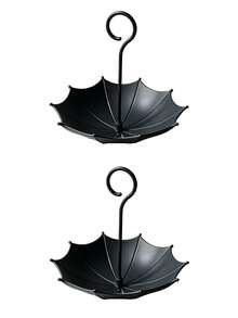 1pc Outdoor Hanging Plastic Umbrella-Shaped Bird Feeder Tray And Bath, Suitable For Garden, Patio, And Backyard Decoration, Outdoor Hummingbird Feeder And Bird Food Tray - Multicolor - View 11