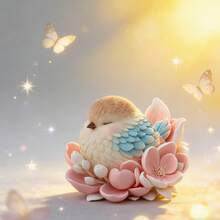 1pc 3D Bird Perched On Flower Candle Mold, Realistic Bird Design, Suitable For Making Small Outdoor Garden Decor, Aromatherapy Plaster Crafts, Resin Gifts, And Home DIY Decorations For Holiday Atmosphere. Made Of Soft Silicone Material, Easy To Demold And Clean - White - View 8
