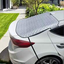 Magnetic Car Rear Window Sunshade, Anti-Theft Anti-Wind Flap Design, Upgraded Version With Hooks And Straps, Heat-Insulating UV-Blocking Rear Windshield Sunshade, Foldable Car Sunshade With Zipper Storage Bag, Universal For Sedans And SUVs - Z - View 5