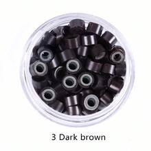 Micro Silicone Rings - 200pcs Hair Extensions Beads 5 Colors Silicone Lined Micro Links For Women Hair Feather Extensions Tool - View 8
