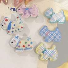 7PCS Cute Pet Combination Set Adjustable Size Handmade Beaded Flower Pet Collar + 6pcs Multicolor Cartoon Puppy Mini Hair Clips Small Dog Cat Outdoor Photo Shoot Decoration Accessories Gift Clips Necklace Combination - Multicolor - View 8