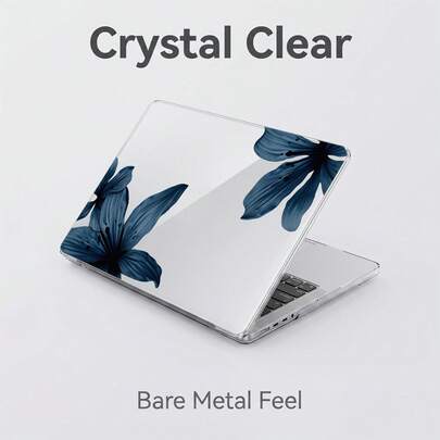 1-Piece Clear Crystal Shockproof Protective Case For MacBook/Matebook,Full Transparent Hard PC Cover With Cooling Vents,Snug Fit Laptop Shell,Compatible With 13 Neo/13.3 Air/13.3 Pro/13.6Air/14.2 Pro/15Air/16.2Pro/D16/14 Ultra