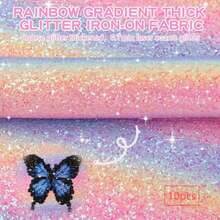 3pcs/Set Fusible Beads Sequin Fabric Iron-On Patch, Coarse Glitter Iron-On Patch With PU Leather, Suitable For 2.6mm And 5mm Beads, DIY Handmade Accessories - A - View 9