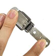 Paquete de 10 Cierres de Palanca con Resorte de Acero Inoxidable Duradero, Hebilla de Bloqueo para Estuches, Cajas, Baúles, Cofres - Para Proyectos DIY & Manualidades - Adecuado para Uso en Exteriores & Interiores - Excelente Regalo para Entusiastas del DIY - 10 piezas - Ver 5