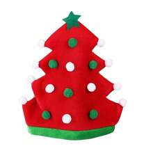 1pc New Christmas Decoration New Christmas Tree Hat Creative Christmas Hat Party Hat Christmas Hat - Multicolor - View 4