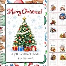 Holographic Christmas Gift Card Book, 21.08X15.24cm Holiday Gift Card Storage Binder, Christmas Gift Book With Gift Card Slots, Cute Christmas Tree Gift Card Manual, Christmas Gift - Multiple Styles - View 2