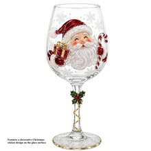 Christmas Wine Glass Collection, Holiday Wine Cups With Cute Christmas Sticker Designs, Festive Drinkware Set For Party, Dinner, Home Bar Decor - Multicolor - View 15
