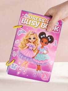 1 buah Buku Aktivitas Bermain Peran Putri, Cocok untuk Anak Usia 3 Tahun ke Atas, Buku Aktivitas Stiker yang Dapat Digunakan Kembali, Buku Tenang untuk Anak Perempuan, Set Mainan Edukasi DIY Bermain Peran, Hadiah Ulang Tahun dan Natal yang Ideal - MultiWarna - View 6
