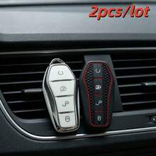 2pcs ,Car Key Case Covers For BYD Qin Plusdmi Atto 3 EV Dolphin Durable Car Accessories - Multicolor - View 8
