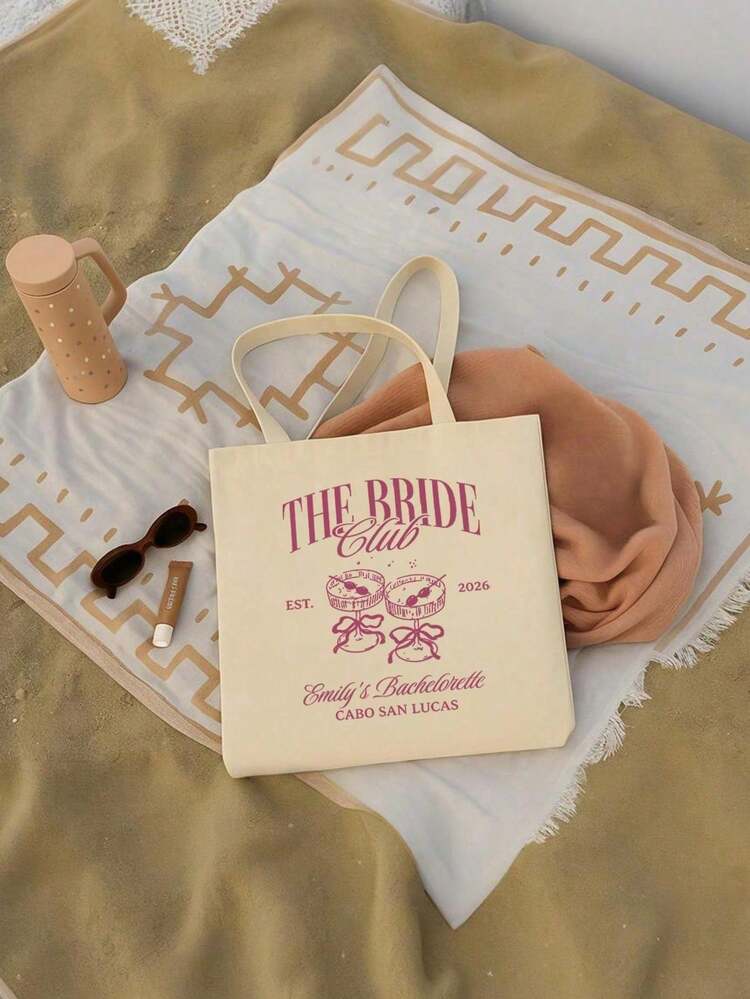 Customized Bachelorette Party & Wedding Shopping Bags, Personalized Bachelorette Party Gifts, Bridesmaid Gifts, Engagement Gifts, Bride-To-Be Gifts, Engagement Party - Multicolor - View 4