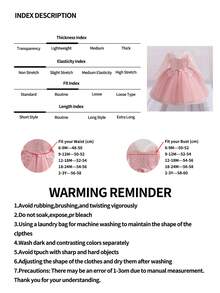 Baby Girls' Pink Long Sleeve Elegant Tulle Princess Dress, Suitable For Parties - Purple - View 12
