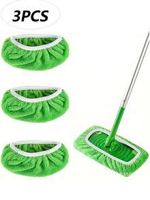 Super Absorbent Reusable Mop Cloth, Dry & Wet Flat Mop Pad, Washable Mop Pad, Suitable For Hardwood Floor Cleaning: Durable, Dry & Wet Use, Mop Head Not Included, High Absorbency Material, Cleaning Supplies, Home Essentials - Multiple Styles - View 21