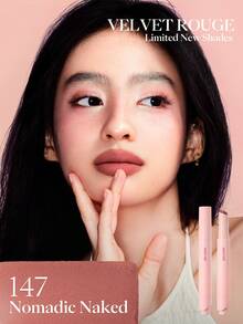 JOOCYEE 輕盈不暈染絲絨霧面唇彩筆 持久顯色 不沾染 不褪色 唇妝 - 147 Nomadic Naked - 查看 3