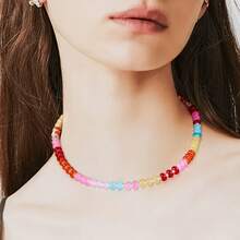 720pcs/24-Grid Colorful Glass Beads Set, Oval-Shaped Colorful Glass Beads, 24-Color Gemstone Spacer Crystal Beads Design, Suitable For Making Necklaces/Bracelets/Lucky Anklets And Other Handmade DIY, Perfect As A Gift For Girls, Symbolizing Friendship And Love Dreamy Glass Beads Set - Flat Bead - View 3