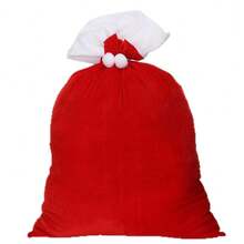 1PC-New Large Santa Claus Christmas Bag Costume Prop, Christmas Prop, Party Costume Prop For Adults, Gift Choice, Healing Toy, - Multicolor - View 9