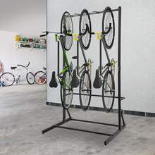 GLADNEY Freistehender Fahrradständer für 5 Fahrräder, Belastbarkeit 150kg - Standard - Übersicht 2