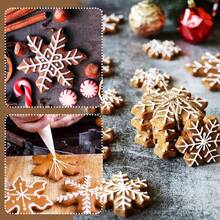 5PCS Christmas Cookie Cutter Set - Stainless Steel Snowflake Shape, Winter Snowflake Cookie Cutter Set For Holiday Baking, Cake Decoration And Christmas Gift Decoration - View 11