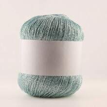 100g/Lot Colorful Unique Gold Silver Glitter Cotton Metallic Yarn Skein Crochet Thread Sweater Scarf Hat Craft Bag - A - View 16