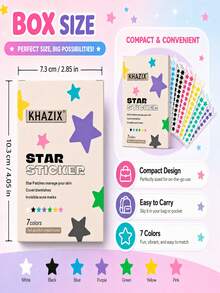 1120PCs Set Of Invisible Facial Pimple Patches For Skin Care, Concealing And Covering Patches That Are Thin, Breathable And Gentle On The Skin For Daily Use - Multicolor - View 2