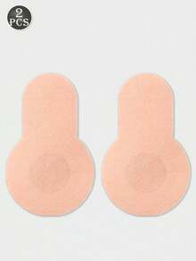 2/10/20/30/40/50/100pcs Large 8cm Disposable Self-Adhesive Breast Lift Tape, Invisible Seamless Breathable Thin Nipple Covers, Suitable For Summer - Khaki - View 12
