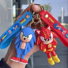 Hasbro Gantungan Kunci Kartun Sonic, Liontin Gantungan Kunci Sonic The Hedgehog, Gantungan Kunci Mobil, Hadiah Kecil (1 Model Acak) - Gantungan kunci - View 9