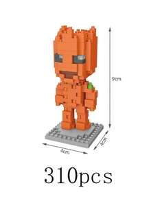 Disney The Avengers Spider-Man Building Blocks 310PCS Action Cartoon Character Superhero Hulks Groot Brick Model Building Block For Birthday Gifts - Multicolor - View 2