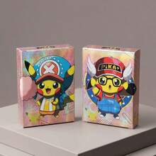 Funko 55 قطعة صندوق بوكيمون أنمي لامع - مجموعة بيكاتشو، مجموعة بطاقات تداول نادرة لامعة للمجمعين، هدية عيد ميلاد مثالية للمجمعين - متعدد الألوان - مشاهدة 4