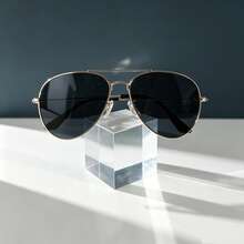 Classic Aviator Style, Slim Metal Frame, Versatile For Daily Wear, Beach Vacation, Street Style, Unisex. - Multicolor - View 2