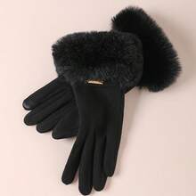 Women's Touchscreen Gloves, Pink, Waterproof, Soft Warm Wool Lining, Outdoor Winter Gloves - Pink - View 8