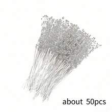 Approx. 50pcs Floral Stem Picks, 4mm Beaded Garland Beads Spray Filler Floral Decoration Tree Picks, Wedding Party Decor, Christmas Tree Ornaments - Multicolor - View 13
