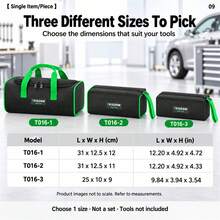 TKIGZNW A016 Compact Hardware Storage Bag,1Pc,Oxford Cloth Hand‑Carry Pouch For Carpenter House Inspector DIY Home Renovation Repair - Black - View 9