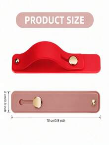 6/3/1pc Retractable Phone Ring Holder Finger Strap Stand, Portable Phone Ring Grip Handle (Classic Color) - Retractable Finger Sleeve Stand - View 9