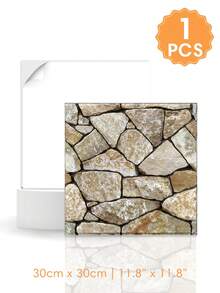 1/10/20Pcs 3D Faux Stone Wall Stickers, Peel And Stick Wall Panels, Self Adhesive Decorative Wall Tiles For Home Interior Decor - Wall Stickers - View 14
