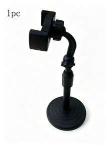 1pc Adjustable Desktop Phone Stand, 360° Rotating Phone Holder With Weighted Base, Hands-Free Desk Mount Suitable For Video Calls, Live Streaming And Learning - 1 - View 11