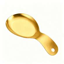 1pc/2pcs Gold Handle Small Tray, Stainless Steel Material Durable And Rust-Resistant, Built-In Hanging Hole For Easy Storage And Placement, Dessert Snack Sauce Serving Plate, Outdoor Picnic Camping Display Item, Suitable For Thanksgiving Family Dinner, Christmas Party, Halloween Afternoon Tea, Easter Snack Arrangement, Kitchen Cooking Food Prep Decorative Plate - Gold - View 9