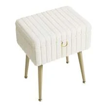 Storage Benches & Ottomans - White - View 3