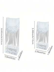 50pcs Transparent Cookie Bags, Baking Food Bags, Self-Standing Candy Bags - Multicolor - View 3