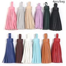 4pcs/Pack Leather Tassel Key Fob, Approx. 9cm Length, Suitable For Clothing, Shoes, Hats, Home Decor PU Tassel Pendant - PU Leather Fringe - View 12