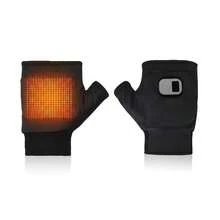2000mAh Rechargeable Heated Gloves, Fingerless Half-Finger Design, 3 Temperature Levels, Palm Heating, Touchscreen Compatible, Winter Indoor/Outdoor Warmth Gear - HG122/HG126 - View 12