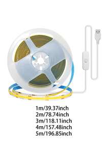 LED Light Strip, Christmas USB Powered 5V COB LED Light Bar, Christmas Lighting With Touch Control, Adjustable Brightness, Suitable For Christmas Decoration TV Backlight, Mirror Decoration, Bedroom LED Light, Living Room Decoration, Christmas Decoration, Holiday Lighting - LED Strip Light - View 12
