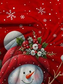 1/4/6pcs Christmas Printed Chair Covers, Featuring Santa Claus, Reindeer, Bells, Snowflakes And Other Christmas Holiday Print Patterns, Suitable For Christmas Atmosphere, Perfect For Parties, Gatherings, Home, Hotel And Other Occasions Decoration - Multicolor - View 7