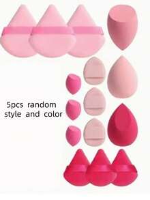 Makeup Tool Set, Mini Powder Puff, Makeup Sponge, Cushion Powder Puff, And Foundation Sponge. Suitable For Liquid, Cream And Powder Products, Also For Concealer. Suitable For All Skin Types. - Multicolor - View 10